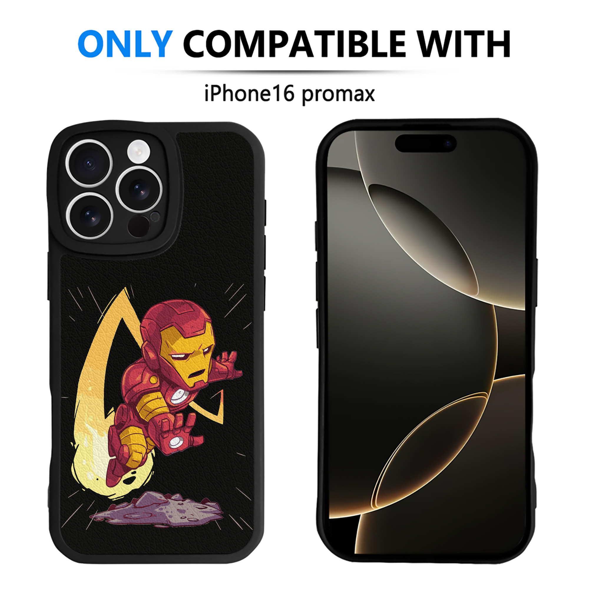 （画像用） アベンジャーズ The Avengers 【iPhone 16シリーズ対応】シリコンスマホケース（レザー調） 材質：シリコン